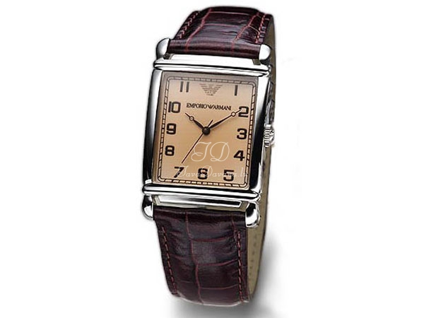 EMPORIO ARMANI GENTLEMAN'S stainless steel tank watch AR-0203 $149.00 -  PicClick